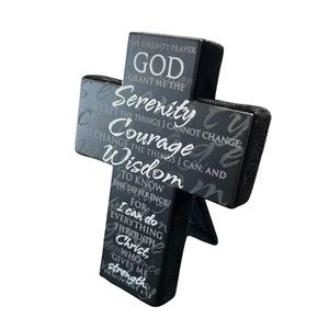 Serenity Prayer stand up cross